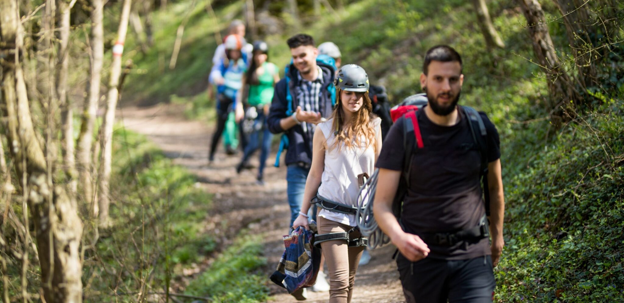 Group of people hiking